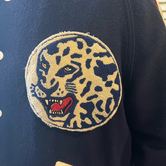 70’s blue bomber jacket with patches - Picture 6 of 6